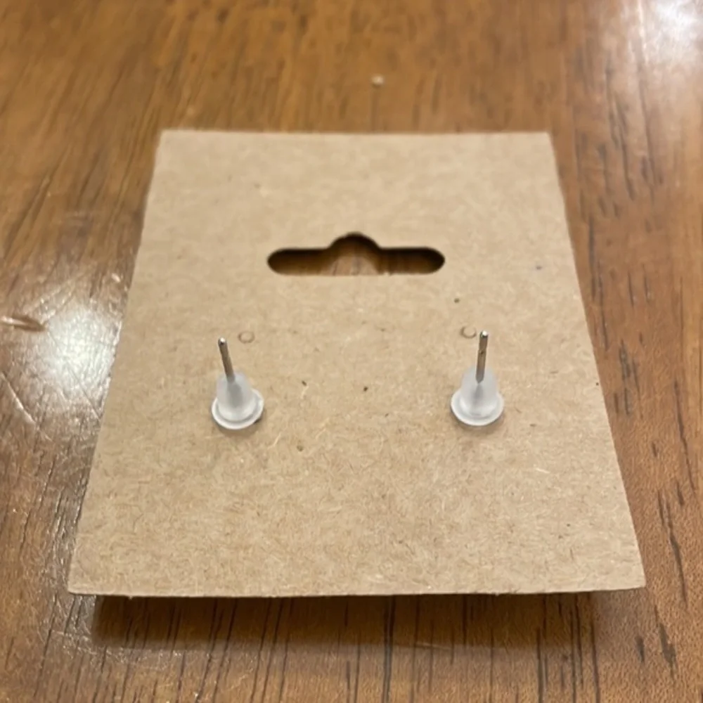 Orange 12 mm stud earrings